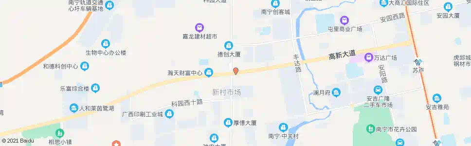 南宁科园高新路口_公交站地图_南宁公交_妙搜公交查询2025