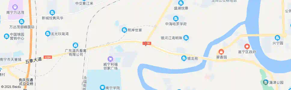 南宁五象龙岗路口_公交站地图_南宁公交_妙搜公交查询2025