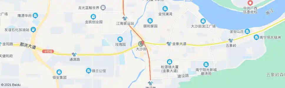 南宁大沙田客运中心_公交站地图_南宁公交_妙搜公交查询2025