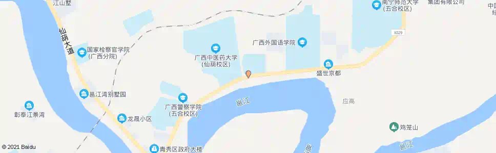 南宁广西中医药大学仙葫校区_公交站地图_南宁公交_妙搜公交查询2025