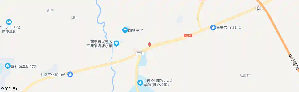 南宁四塘广西交通职业技术学院_公交站地图_南宁公交_妙搜公交查询2025