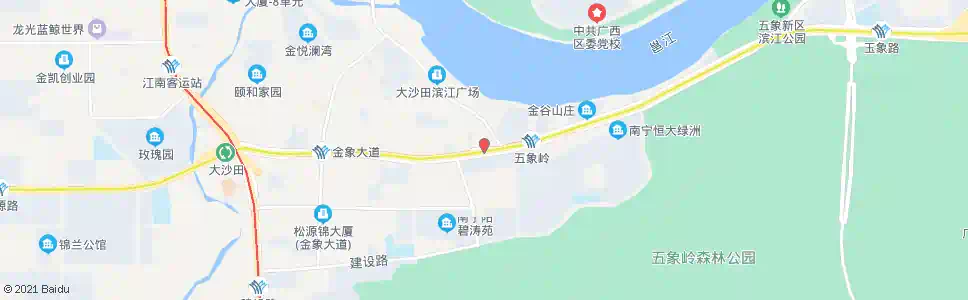 南宁五象银沙路口_公交站地图_南宁公交_妙搜公交查询2025