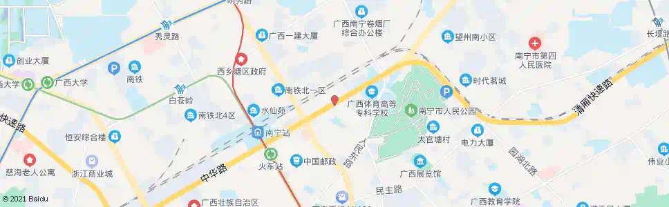 南宁中华安宁路口_公交站地图_南宁公交_妙搜公交查询2025