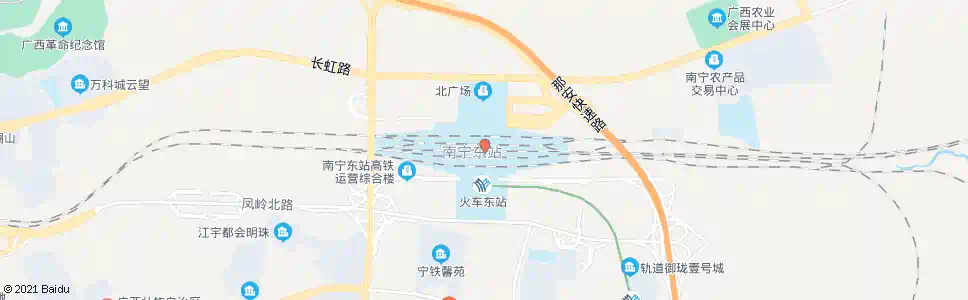 南宁火车南站东_公交站地图_南宁公交_妙搜公交查询2025