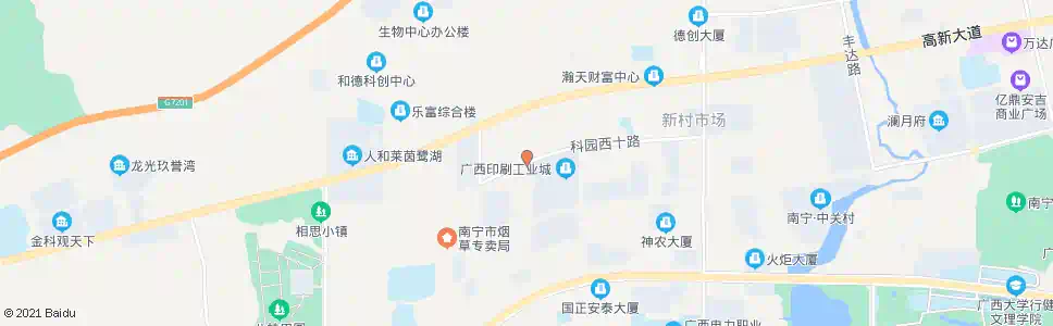南宁西十高四路口_公交站地图_南宁公交_妙搜公交查询2025