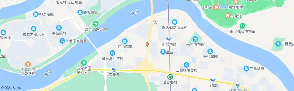 南宁南宁大桥南_公交站地图_南宁公交_妙搜公交查询2025