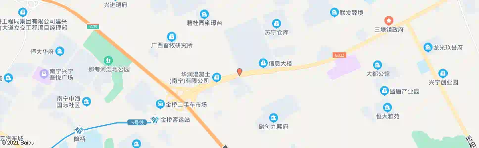 南宁金桥农新产品市场南门_公交站地图_南宁公交_妙搜公交查询2025