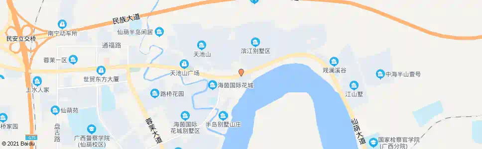 南宁长福仙葫路口_公交站地图_南宁公交_妙搜公交查询2025
