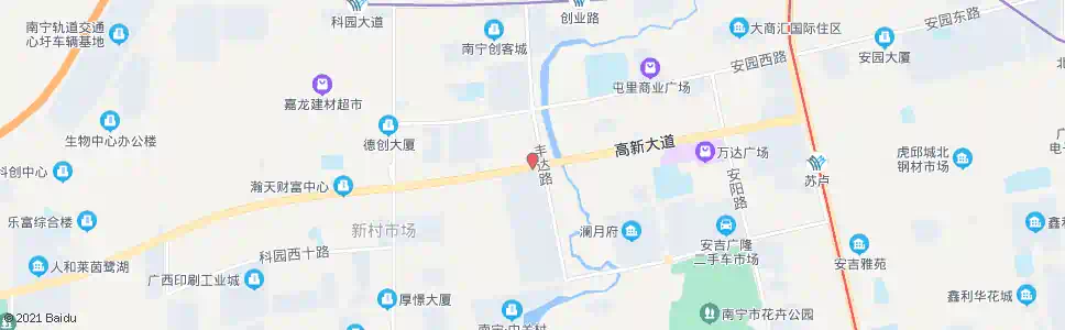 南宁高新丰达路口_公交站地图_南宁公交_妙搜公交查询2025