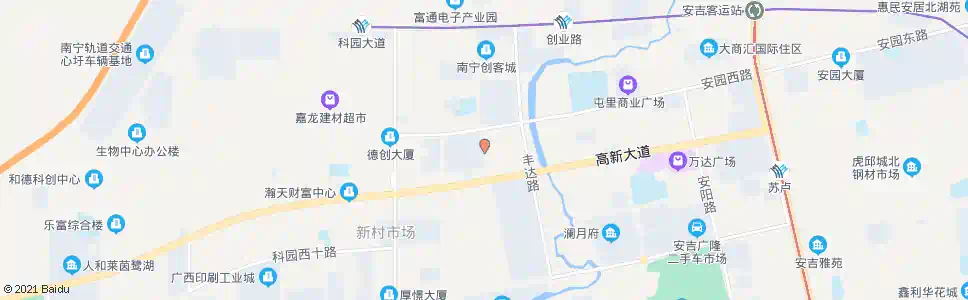 南宁高科高新路口_公交站地图_南宁公交_妙搜公交查询2025