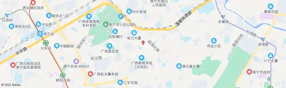 南宁建政园湖路口_公交站地图_南宁公交_妙搜公交查询2025