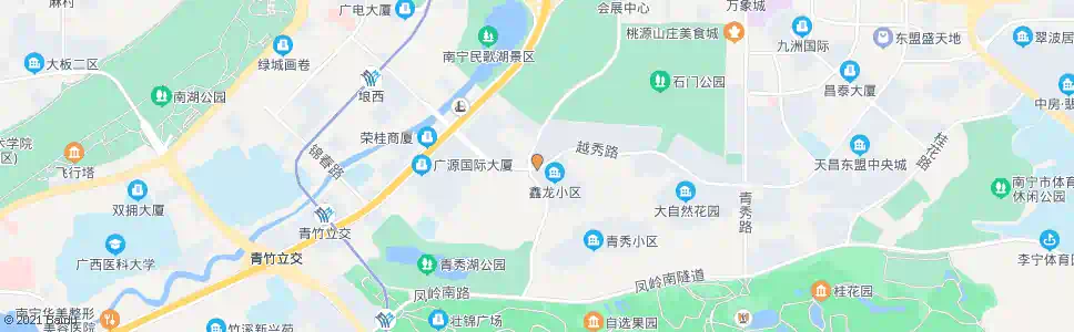 南宁越秀会展路口_公交站地图_南宁公交_妙搜公交查询2025