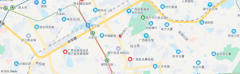 南宁人民友爱路口_公交站地图_南宁公交_妙搜公交查询2025