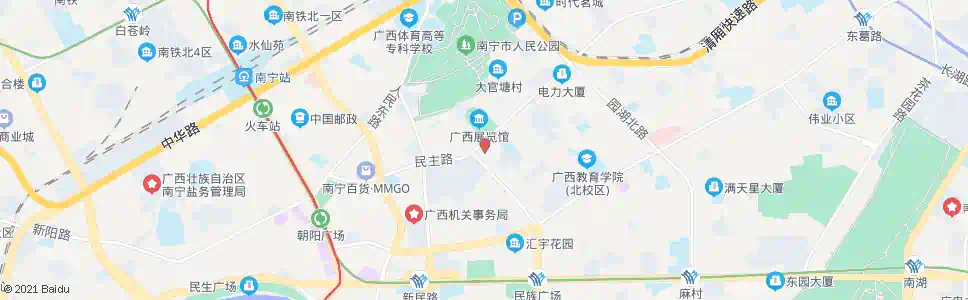 南宁广西日报社_公交站地图_南宁公交_妙搜公交查询2025
