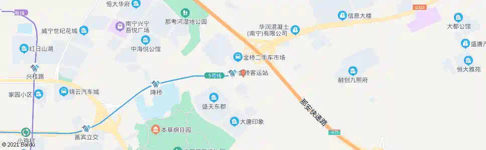 南宁金桥客运站_公交站地图_南宁公交_妙搜公交查询2025