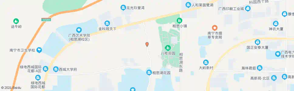 南宁相思湖西路北_公交站地图_南宁公交_妙搜公交查询2025
