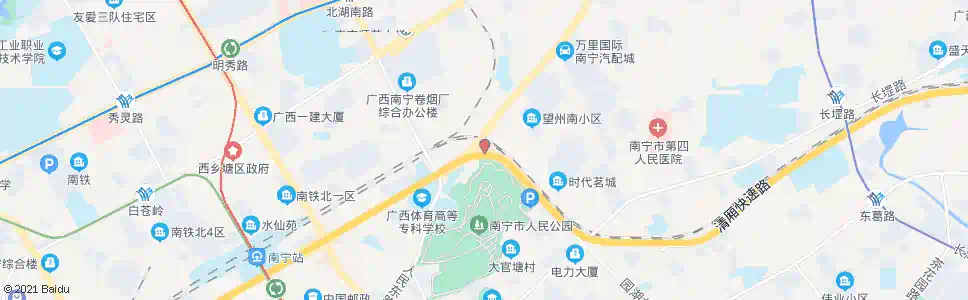 南宁园湖中华路口_公交站地图_南宁公交_妙搜公交查询2025