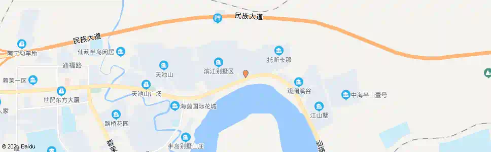 南宁丽水湾别墅_公交站地图_南宁公交_妙搜公交查询2025
