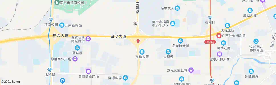 南宁白沙友谊立交_公交站地图_南宁公交_妙搜公交查询2025