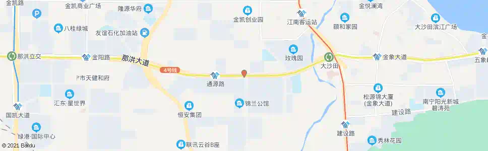 南宁五象国凯二支路_公交站地图_南宁公交_妙搜公交查询2025