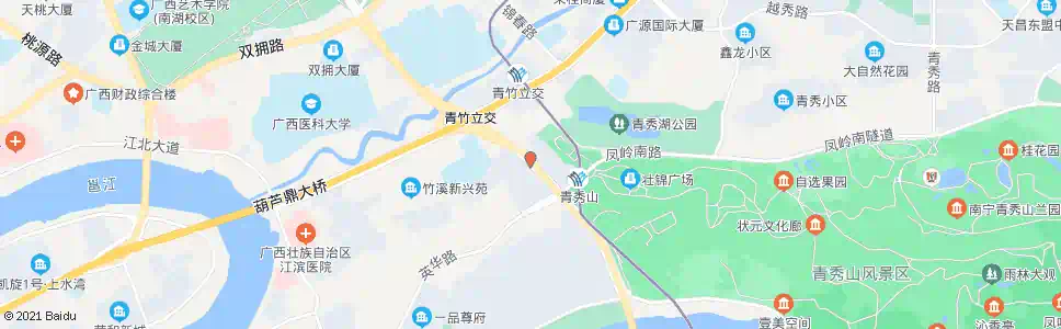 南宁青山英华路口_公交站地图_南宁公交_妙搜公交查询2025