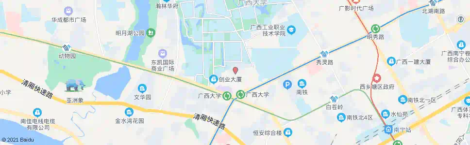 南宁火炬一支路口_公交站地图_南宁公交_妙搜公交查询2025