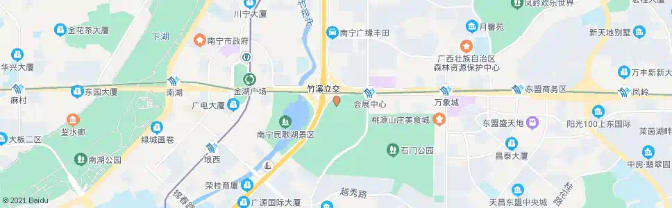 南宁会展一支路_公交站地图_南宁公交_妙搜公交查询2025