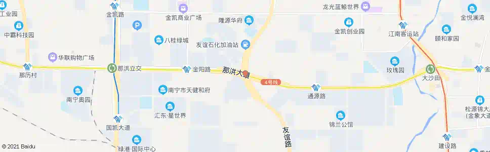 南宁五象友谊路口_公交站地图_南宁公交_妙搜公交查询2025