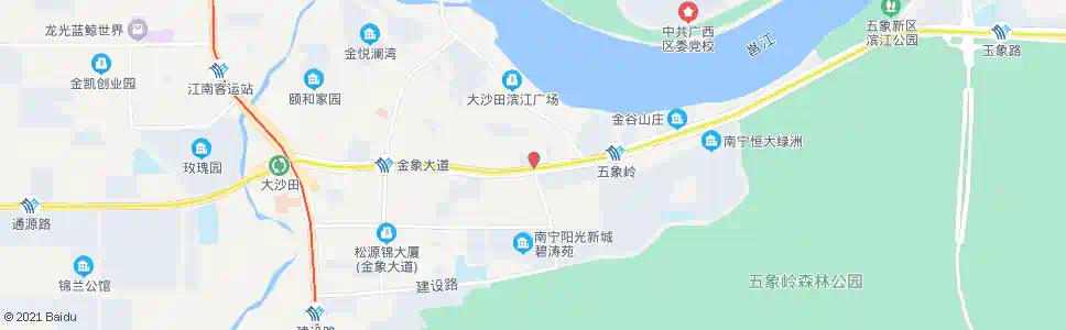 南宁五象东风路口_公交站地图_南宁公交_妙搜公交查询2025