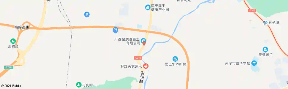 南宁友谊高速路口_公交站地图_南宁公交_妙搜公交查询2025
