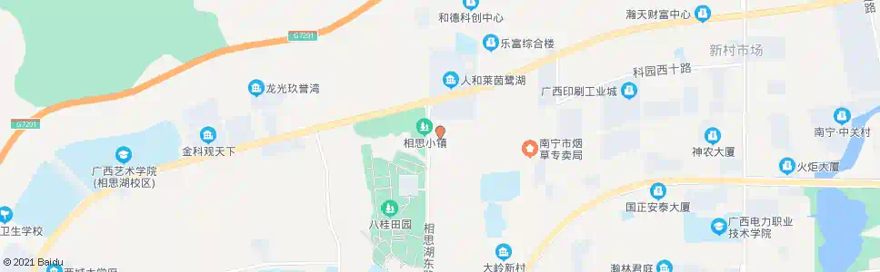 南宁高新相思湖东路口_公交站地图_南宁公交_妙搜公交查询2025