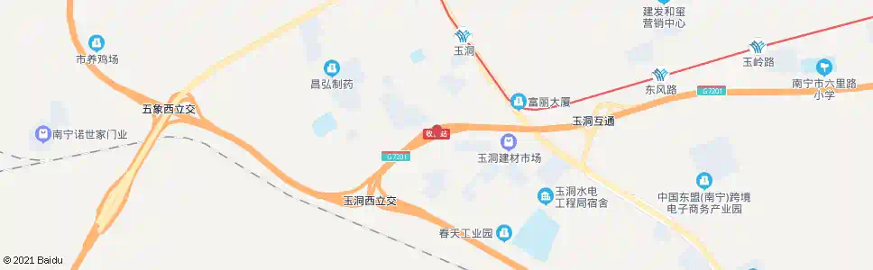 南宁玉洞收费站_公交站地图_南宁公交_妙搜公交查询2025