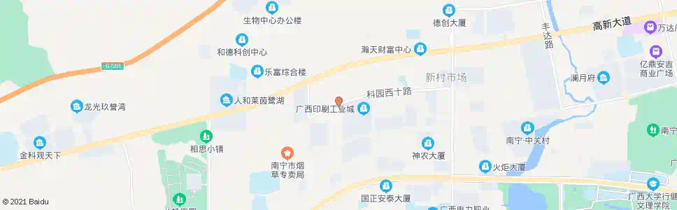南宁西十高五路口_公交站地图_南宁公交_妙搜公交查询2025