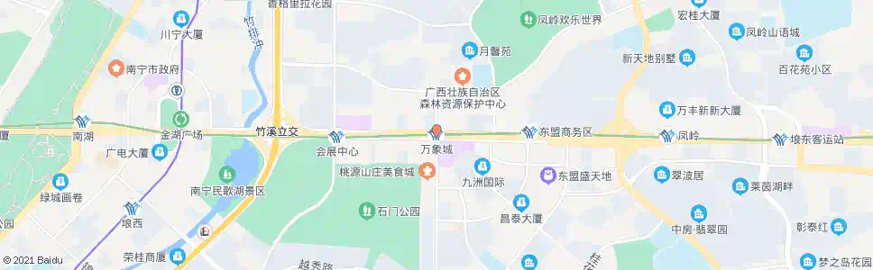 南宁万象城站_公交站地图_南宁公交_妙搜公交查询2025