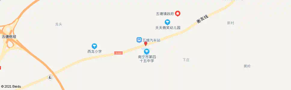 南宁南宁市第四十五中学路口_公交站地图_南宁公交_妙搜公交查询2025