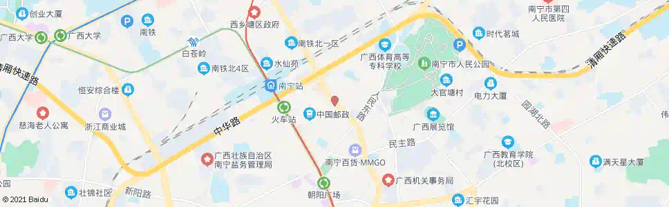 南宁友爱华东路口_公交站地图_南宁公交_妙搜公交查询2025