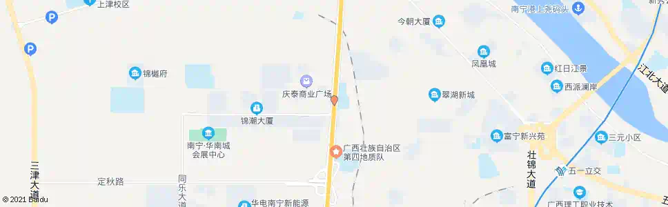 南宁沙井定津路口_公交站地图_南宁公交_妙搜公交查询2025