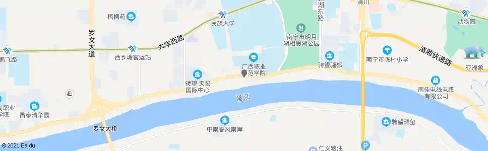 南宁广西经济干部管理学院_公交站地图_南宁公交_妙搜公交查询2025