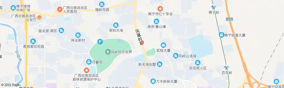 南宁云景凤凰岭路口_公交站地图_南宁公交_妙搜公交查询2025