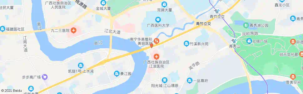 南宁竹溪江北路口_公交站地图_南宁公交_妙搜公交查询2025