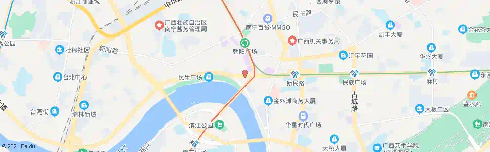南宁民族江北路口_公交站地图_南宁公交_妙搜公交查询2025