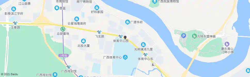 南宁广西体育中心_公交站地图_南宁公交_妙搜公交查询2025