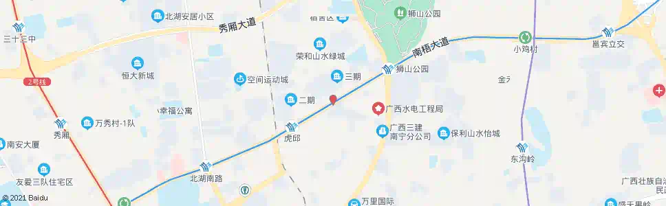 南宁明秀市场_公交站地图_南宁公交_妙搜公交查询2025