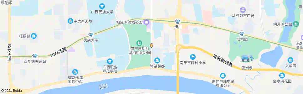 南宁相思湖农贸市场_公交站地图_南宁公交_妙搜公交查询2025