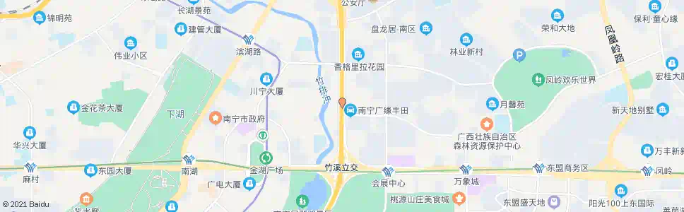 南宁厢竹云景路口_公交站地图_南宁公交_妙搜公交查询2025