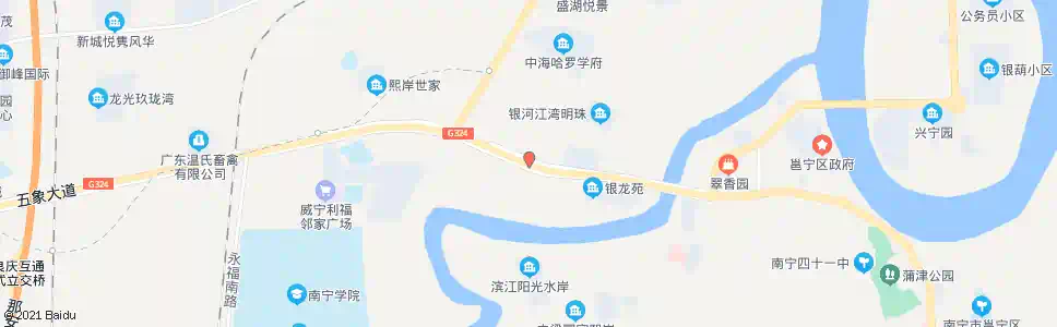 南宁八尺江桥西_公交站地图_南宁公交_妙搜公交查询2025