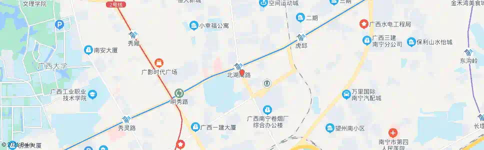南宁北湖明秀路口_公交站地图_南宁公交_妙搜公交查询2025