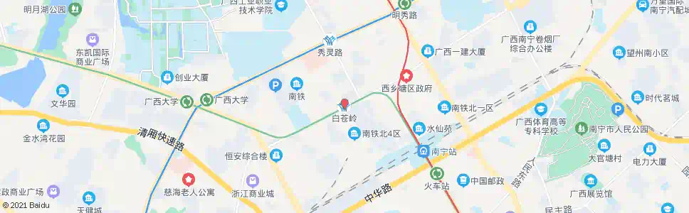 南宁白苍岭站_公交站地图_南宁公交_妙搜公交查询2025