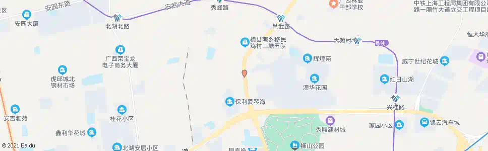 南宁二塘(邕武路)_公交站地图_南宁公交_妙搜公交查询2025