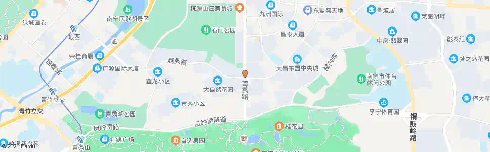 南宁青秀越秀路口_公交站地图_南宁公交_妙搜公交查询2025